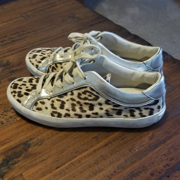 Sam Edelman Shoes - Sam Edelman calf hair animal print sneakers 6.5